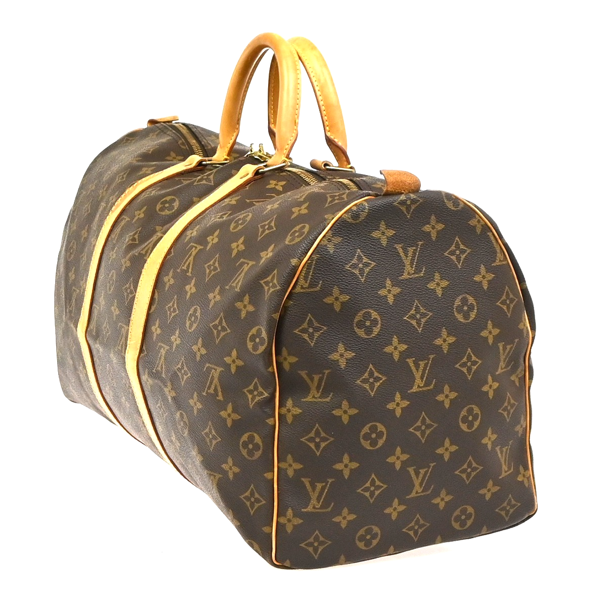 LOUIS VUITTON Keepall 50 Travel Hand Bag Monogram Leather Brown M41426 16YH913
