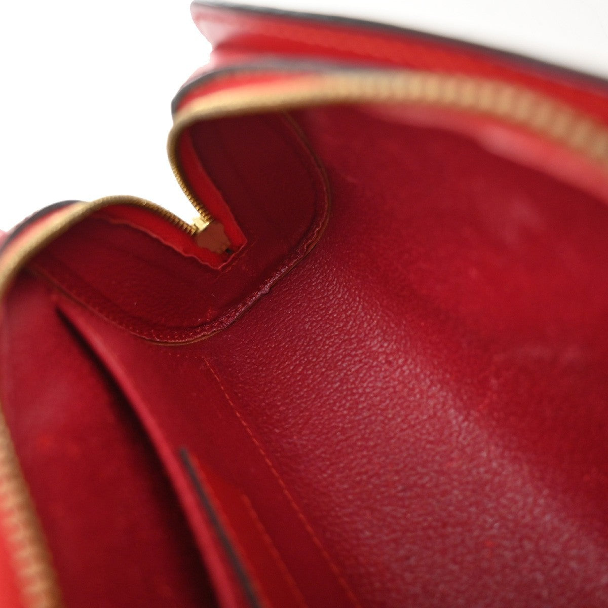 LOUIS VUITTON LV Logo Dauphine PM Pouch Bag Epi Leather Red M48447 02KP136