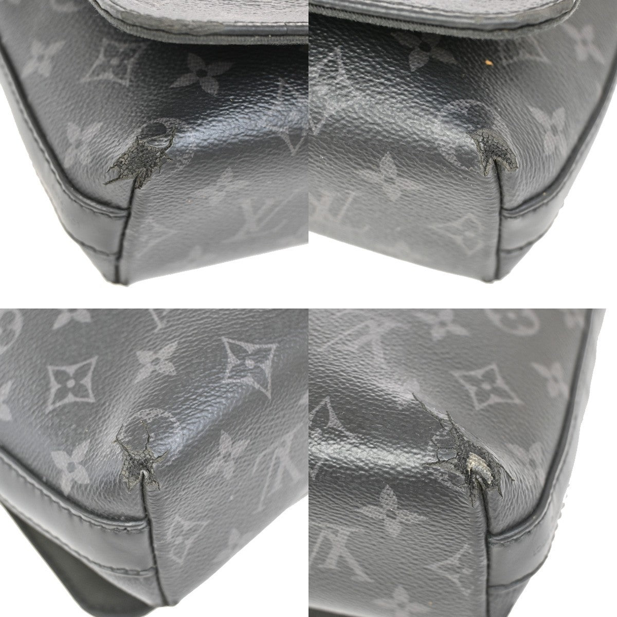 LOUIS VUITTON District PM Shoulder Bag Monogram Eclipse Black M45272 32YH836