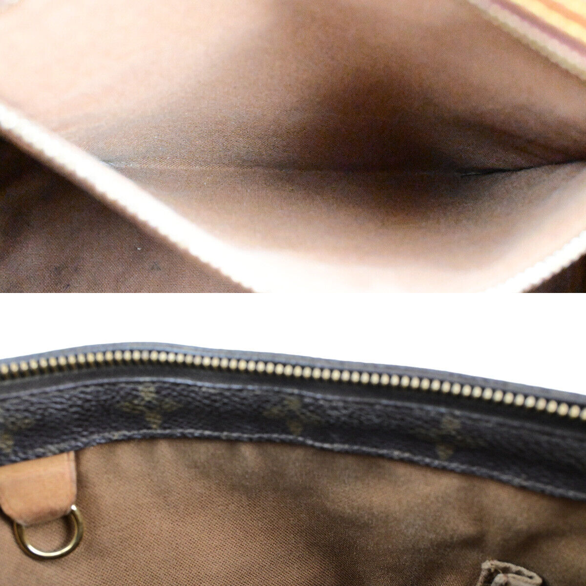LOUIS VUITTON Cabas Piano Shoulder Bag Monogram Leather Brown M51148 65SJ615