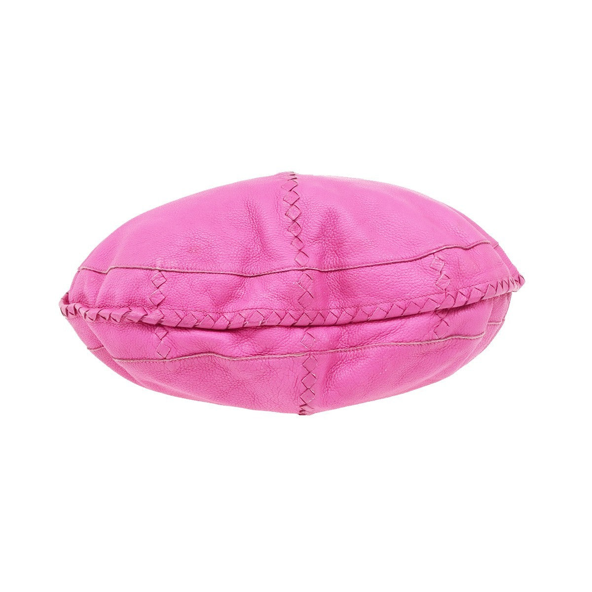 BOTTEGA VENETA Logo Intrecciato Shoulder Hobo Bag Leather Pink Italy 16KD154