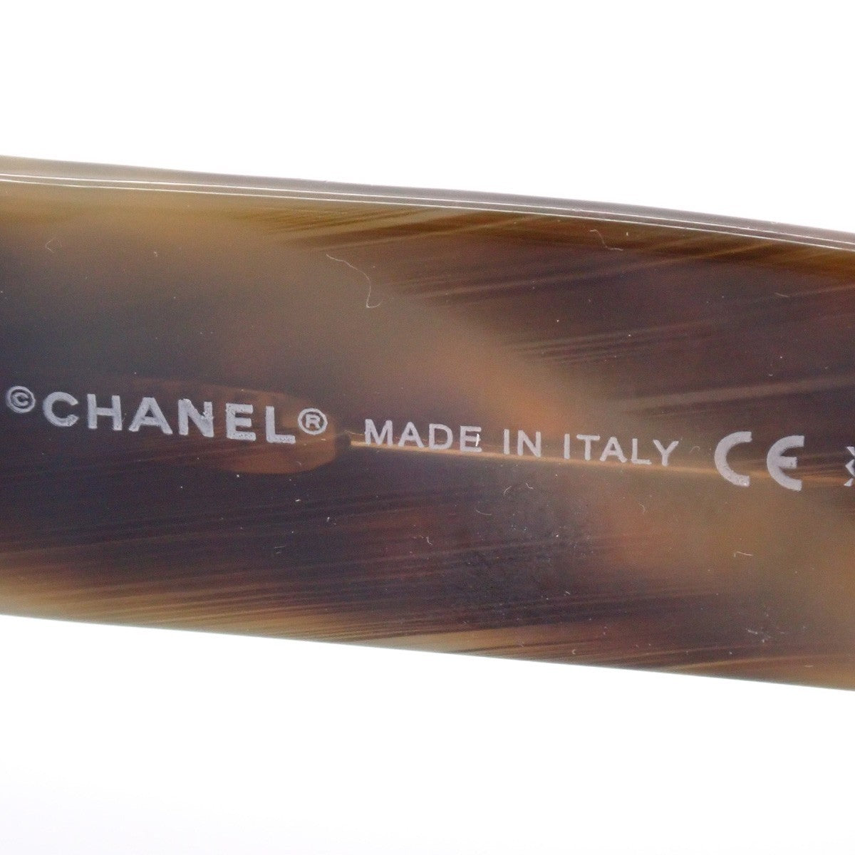CHANEL CC Matelasse Sunglasses Eye Wear Plastic Brown GHW 5099 Italy 63RL876