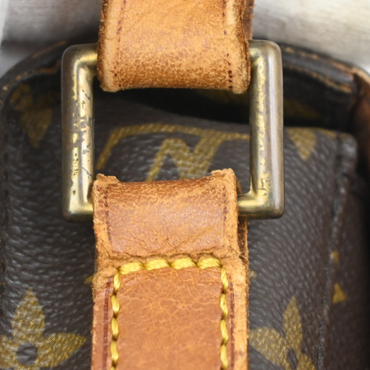 LOUIS VUITTON Saint Cloud GM Shoulder Bag Monogram Leather Brown M51242 65TA044