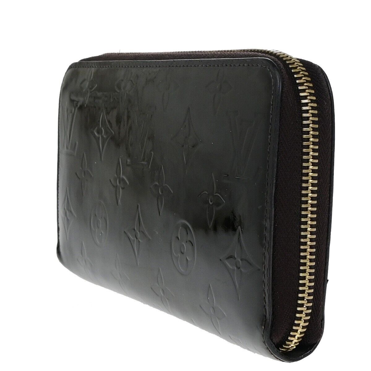 LOUIS VUITTON Zippy Long Wallet Monogram Vernis Leather Amarante M93522 67EB376