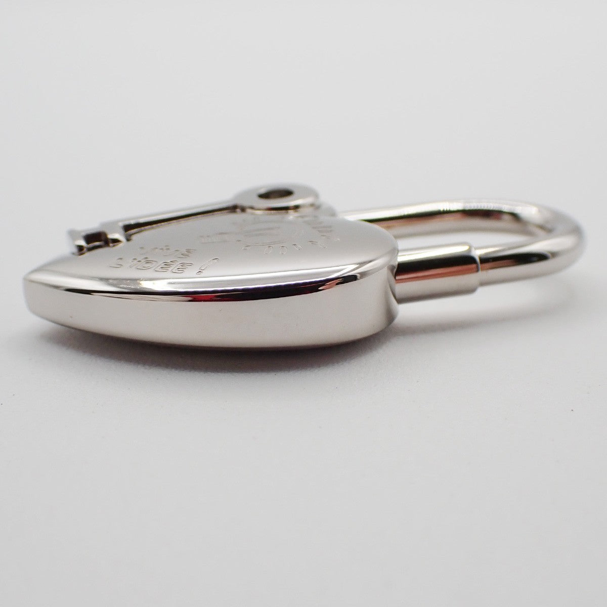 HERMES Annee De La Fantaisie Cadena Bag Charm Stainless Steel Silver 32RF659