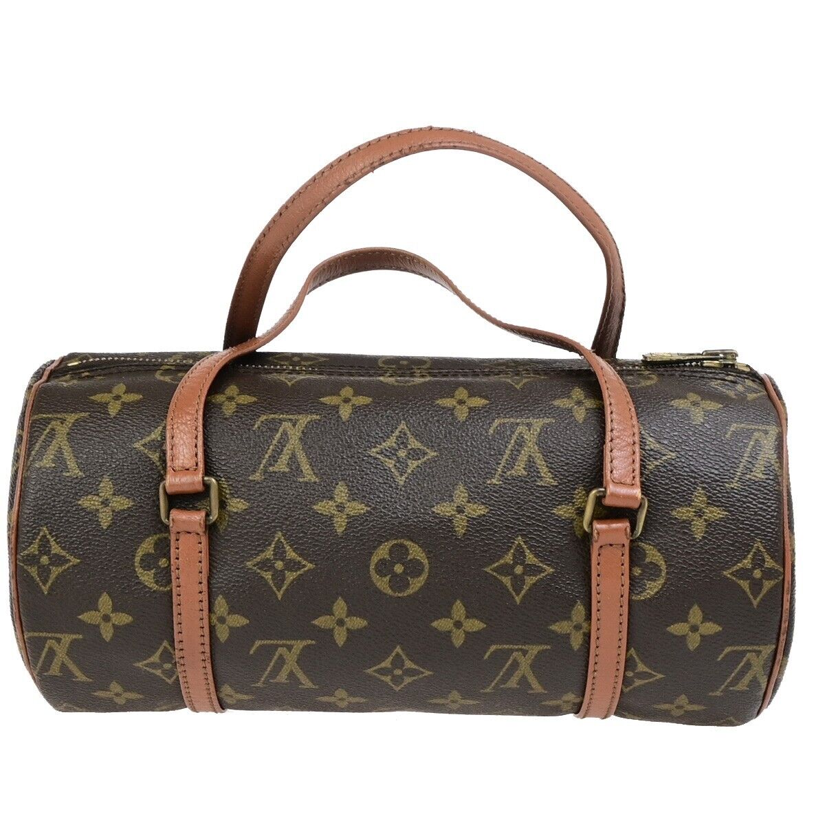 LOUIS VUITTON PAPILLON 26 Hand Bag Monogram Leather Brown France M51366 34ED046