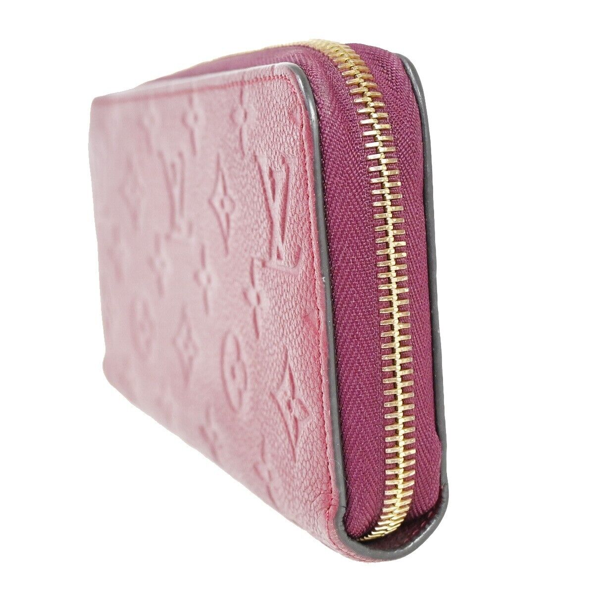 LOUIS VUITTON Zippy Wallet Long Wallet Monogram Empreinte Aurore M60549 35FA439