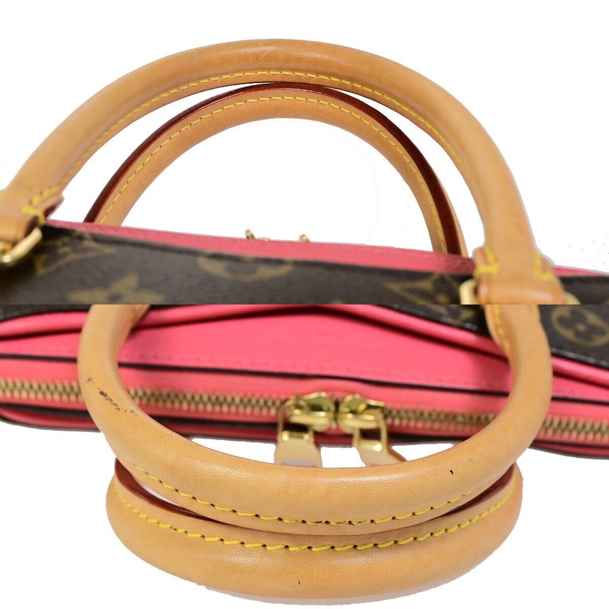 LOUIS VUITTON Paras BB 2Way Shoulder Bag Monogram Leather Pink M41734 601RJ927