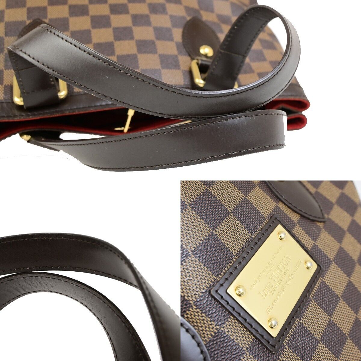 LOUIS VUITTON Hampstead PM Shoulder Bag Damier Ebene Leather BN N51205 53FB260