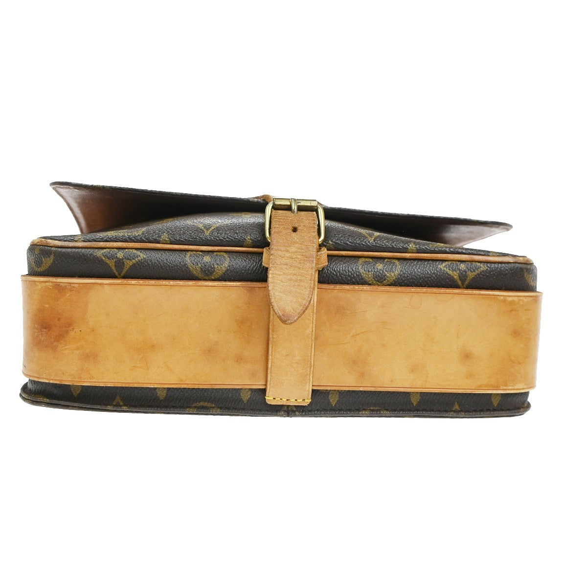LOUIS VUITTON Cartouchiere GM Shoulder Bag Monogram Leather Brown M51252 35KC547