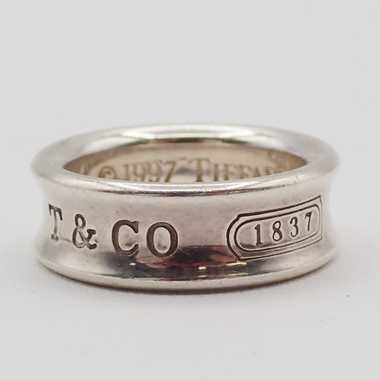 Tiffany & Co. Logo 1837 Ring JP 9 US 5 Silver 925 01ZA320