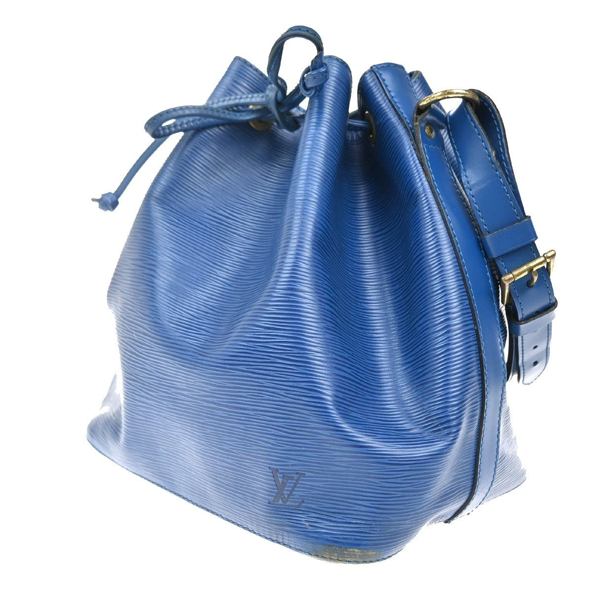 LOUIS VUITTON LV Petit Noe Shoulder Bag Epi Leather Blue France M44105 36KC251