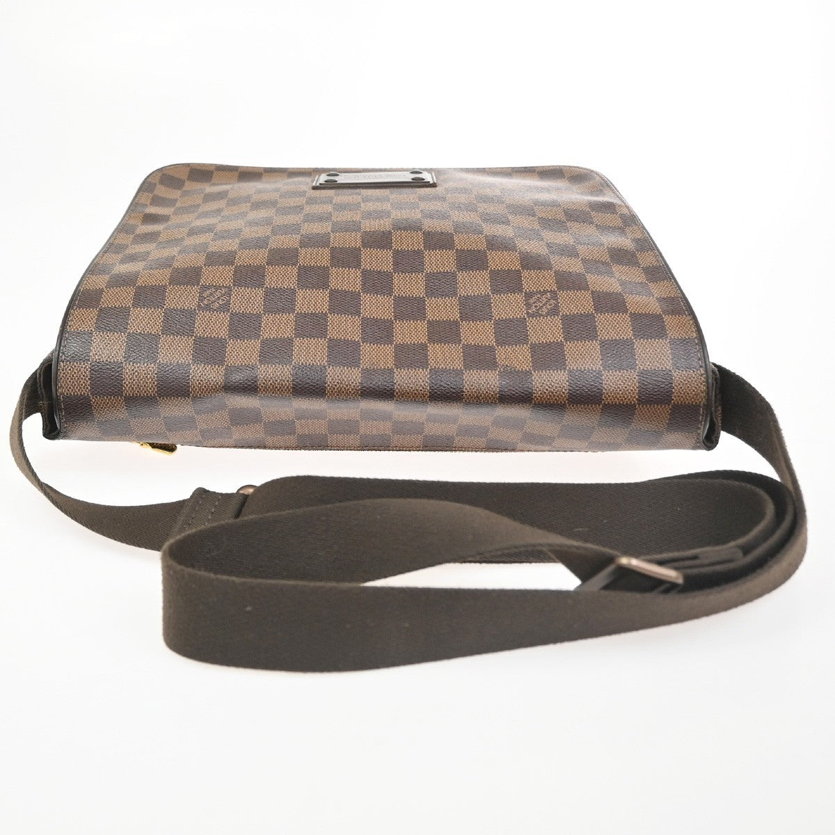 LOUIS VUITTON Brooklyn MM Shoulder Bag Damier Ebene Leather Brown N51211 93CA823
