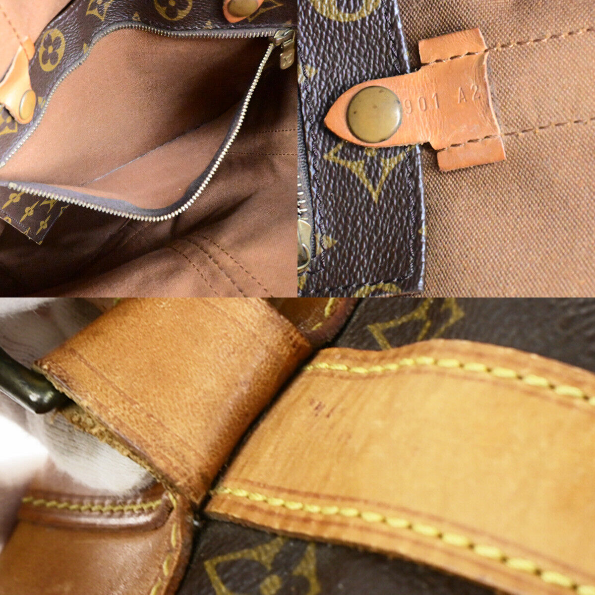 LOUIS VUITTON LV Randonnee GM Shoulder Bag Monogram Leather Brown M42244 31YG688