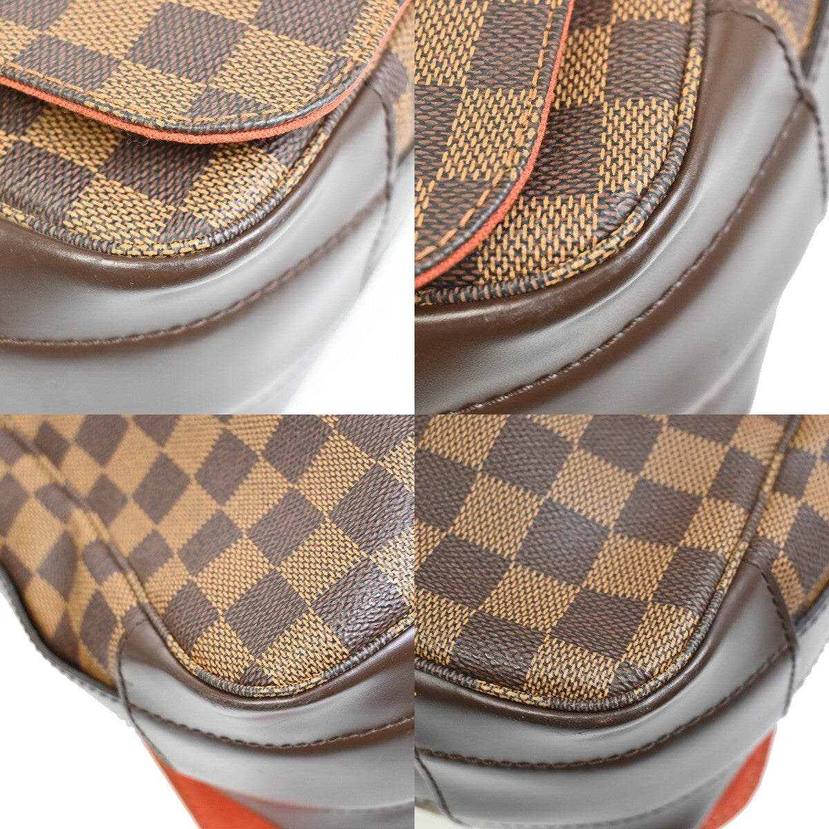 LOUIS VUITTON Bastille Shoulder Bag Damier Ebene Leather Brown N45258 20EE265