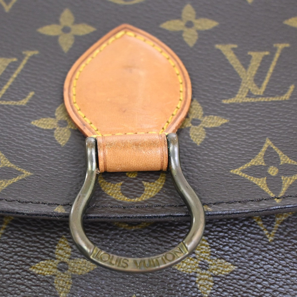 LOUIS VUITTON Saint Cloud MM Shoulder Bag Monogram Leather Brown M51243 82KC898