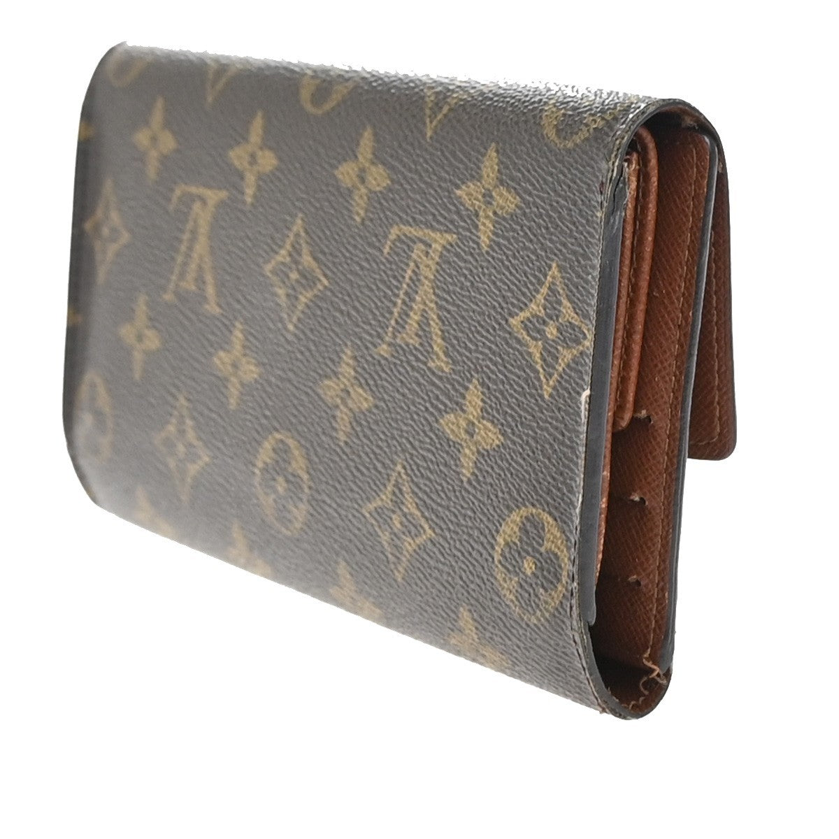 LOUIS VUITTON International Long Trifold Wallet Monogram Brown M61215 60EF787