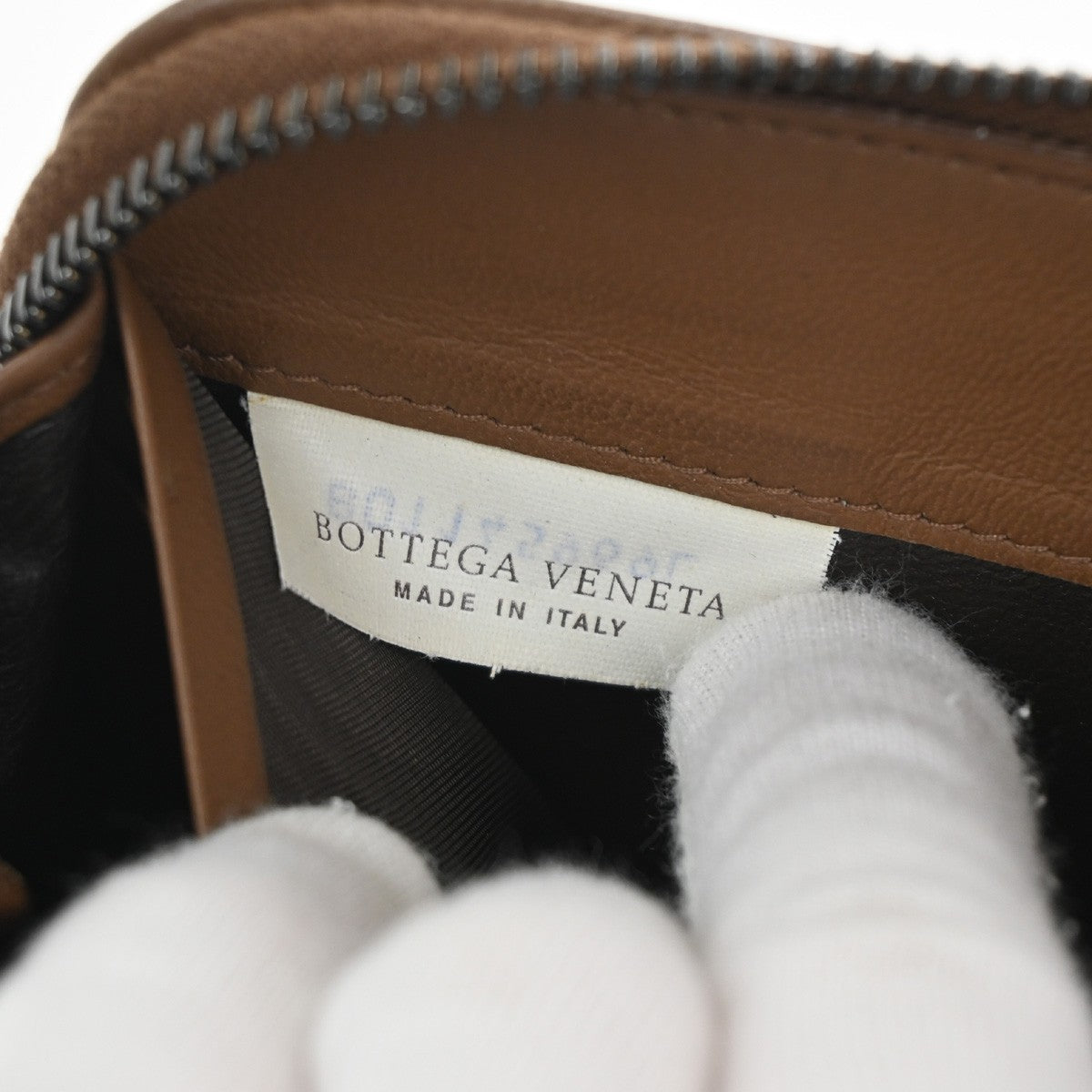 BOTTEGA VENETA Intrecciato Zip Around Long Wallet Embossing Leather BN 67KC539