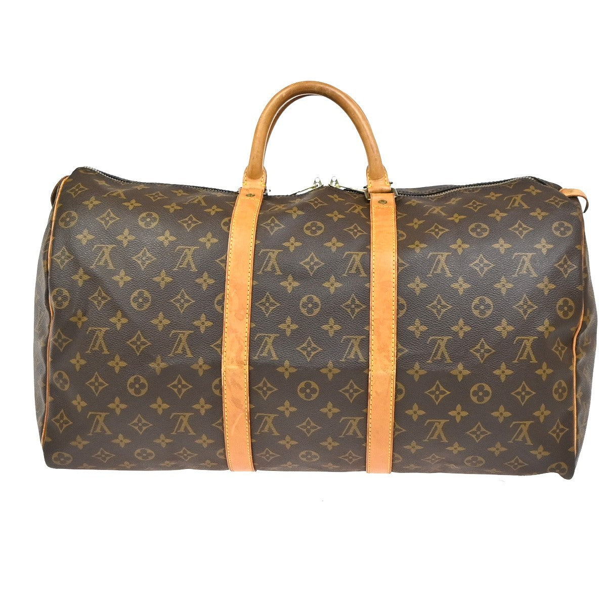 LOUIS VUITTON Keepall 50 Travel Hand Bag Monogram Leather Brown M41426 75YH895