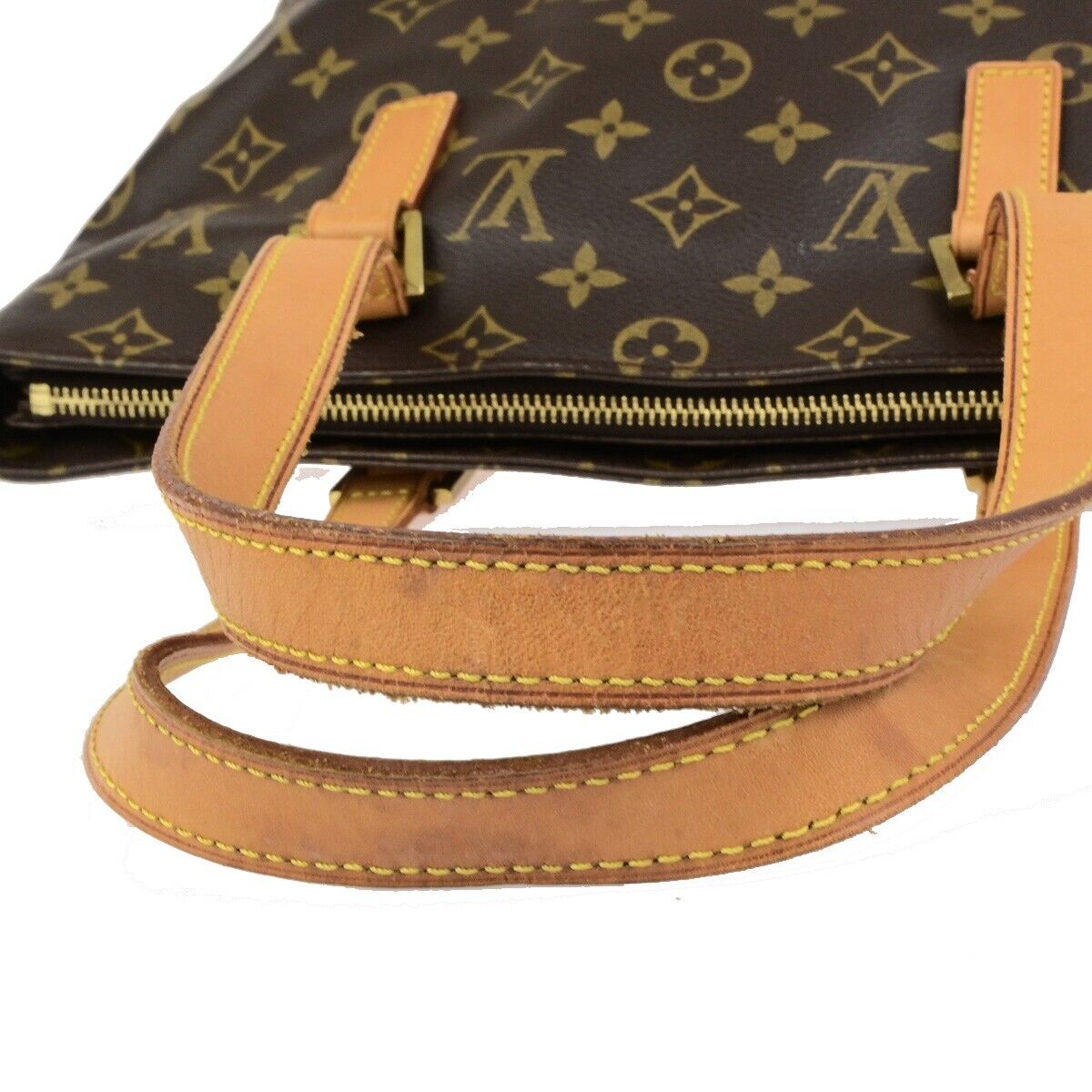 LOUIS VUITTON Cabas Piano Shoulder Bag Monogram Leather Brown M51148 16FB324