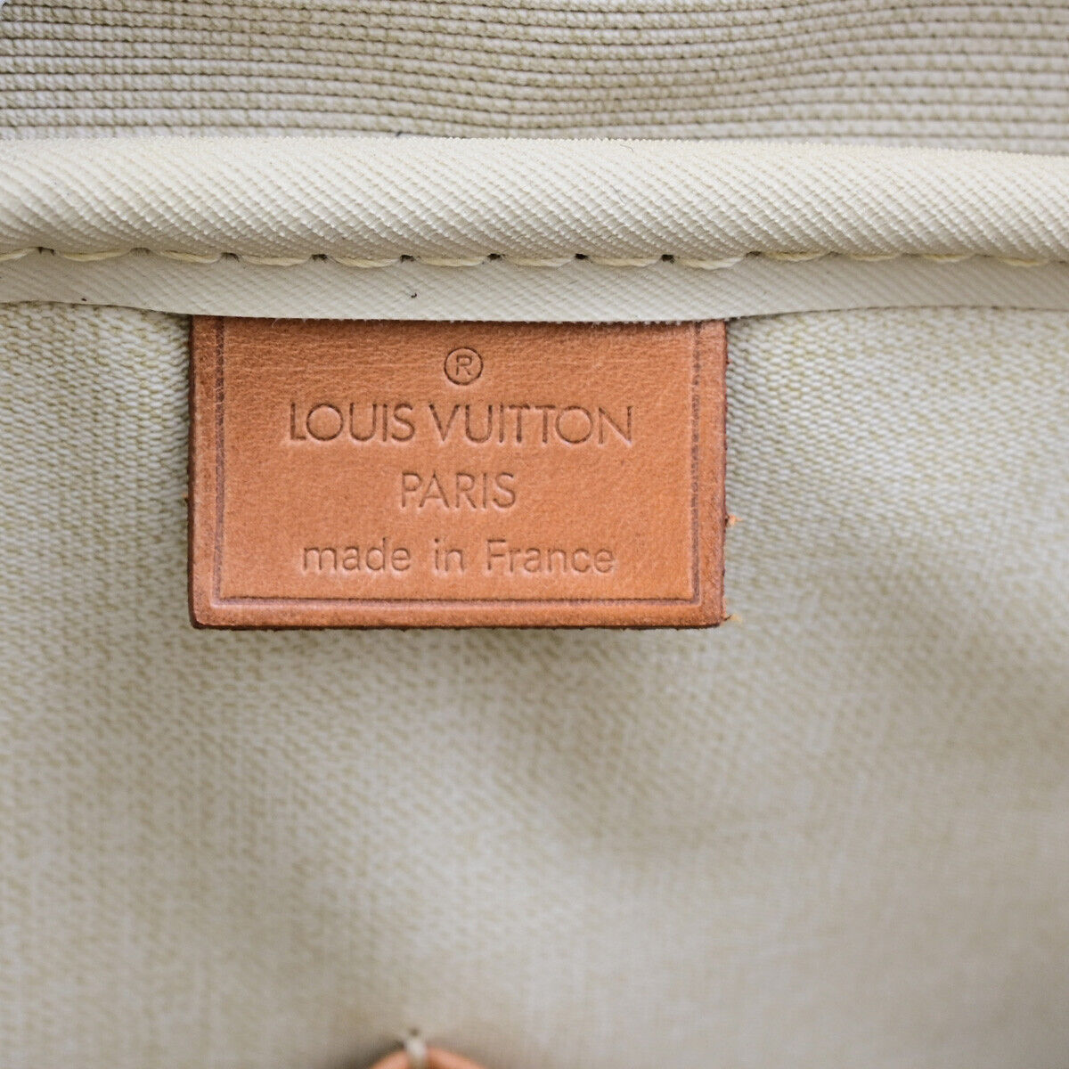 LOUIS VUITTON LV Logo Deauville Hand Bag Monogram Leather Brown M47270 34SJ499