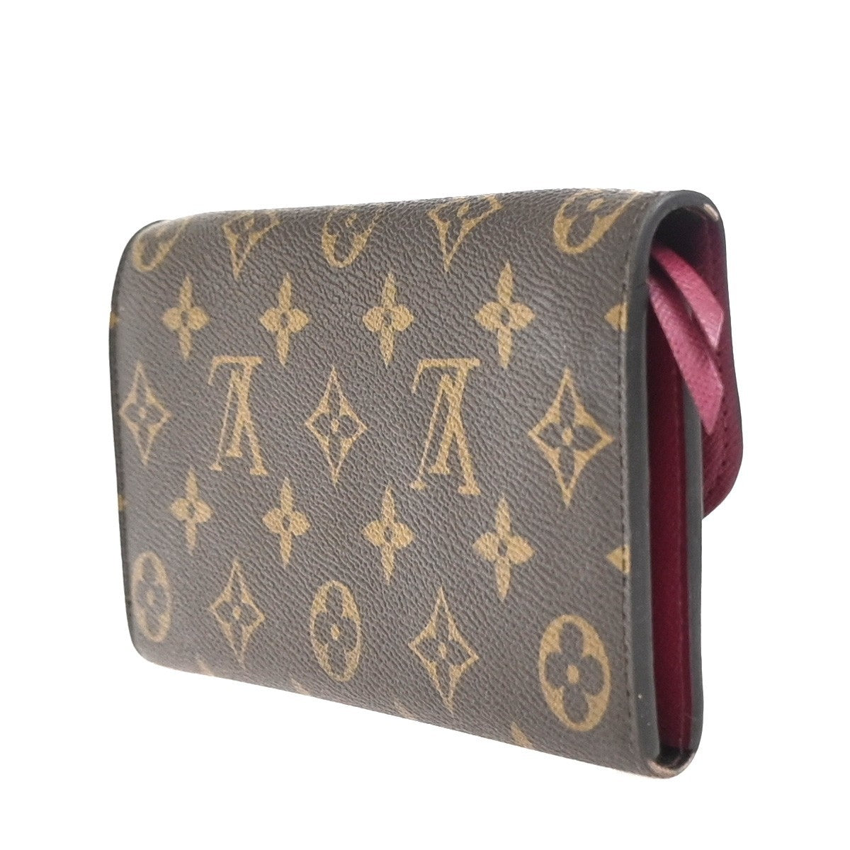 LOUIS VUITTON Emilie Long Wallet Monogram Leather Brown GHW Spain M60697 01KC903