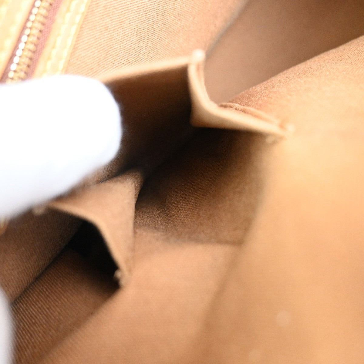 LOUIS VUITTON Cabas Mezzo Shoulder Bag Monogram Leather Brown M51151 89SA076