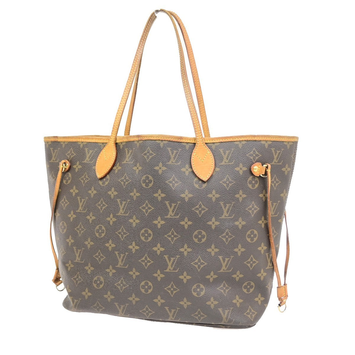LOUIS VUITTON Neverfull MM Shoulder Tote Bag Monogram Leather BN M40156 14YJ237