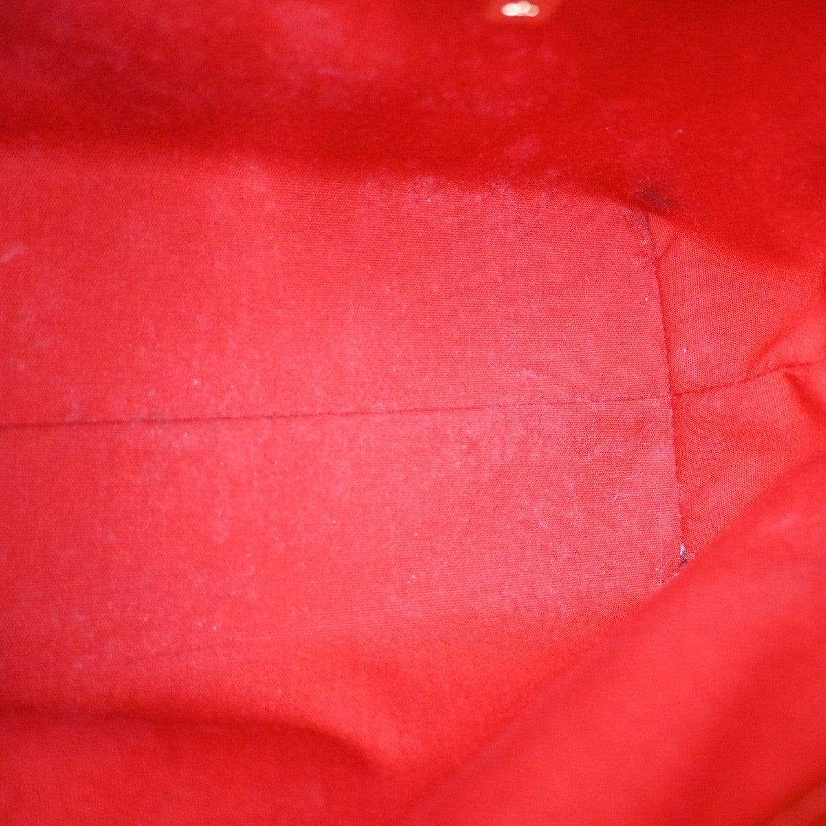 LOUIS VUITTON Read PM Hand Bag Monogram Vernis Patent Leather Red M91088 02AA066