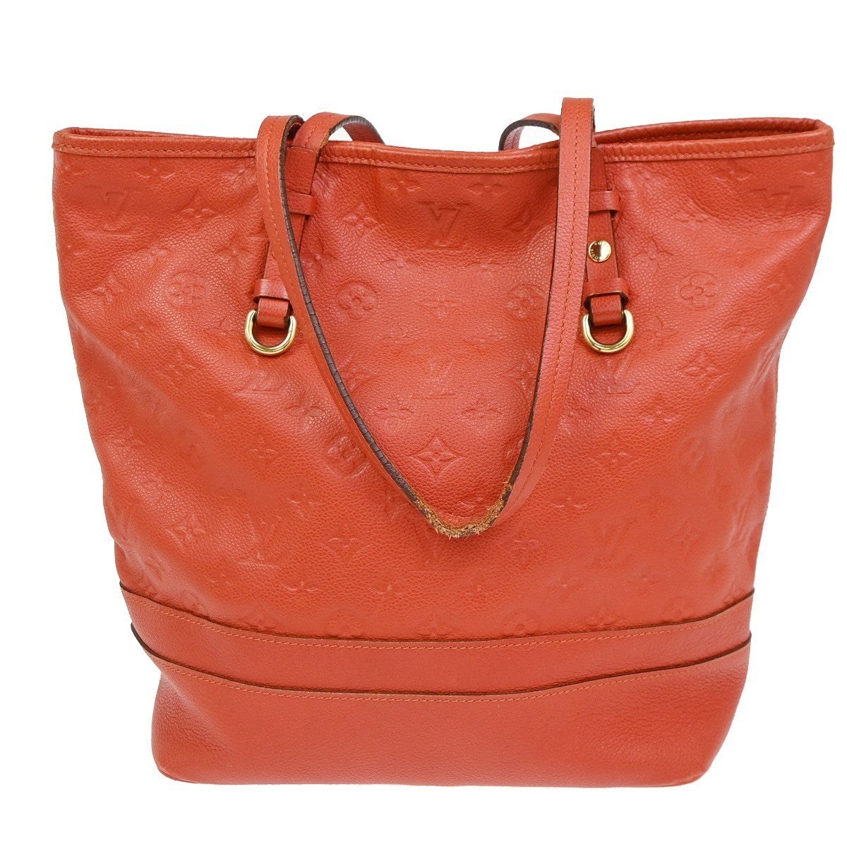 LOUIS VUITTON Citadin PM Shoulder Bag Monogram Empreinte Red M40556 82KP499