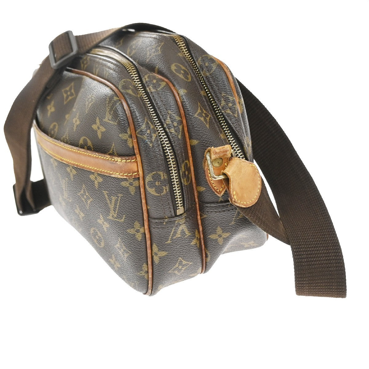 LOUIS VUITTON Reporter PM Crossbody Shoulder Bag Monogram Leather M45254 04CB023