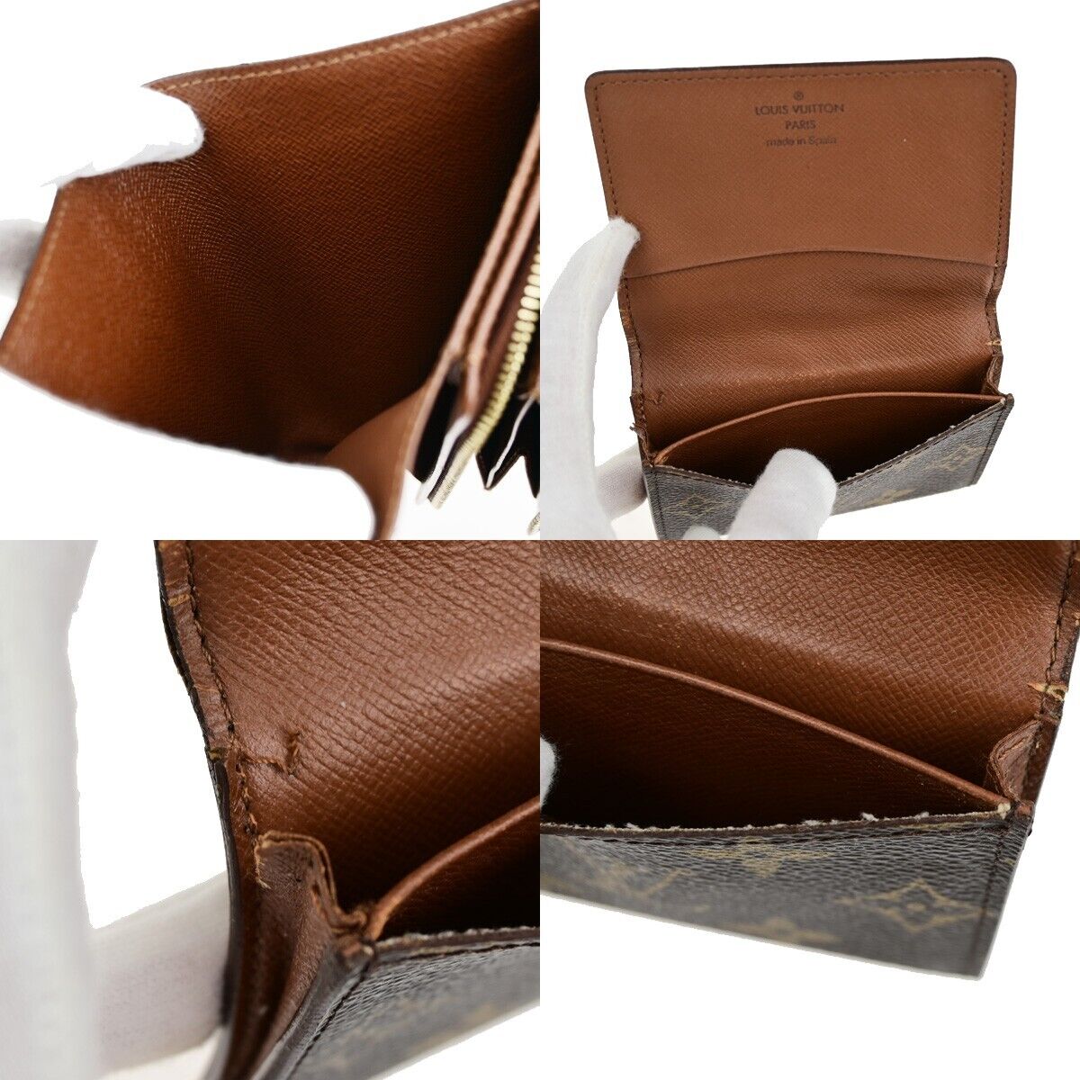 LOUIS VUITTON 6 Set Wallet iPhone 8 Xs Case Monogram Brown Pink 64KA364