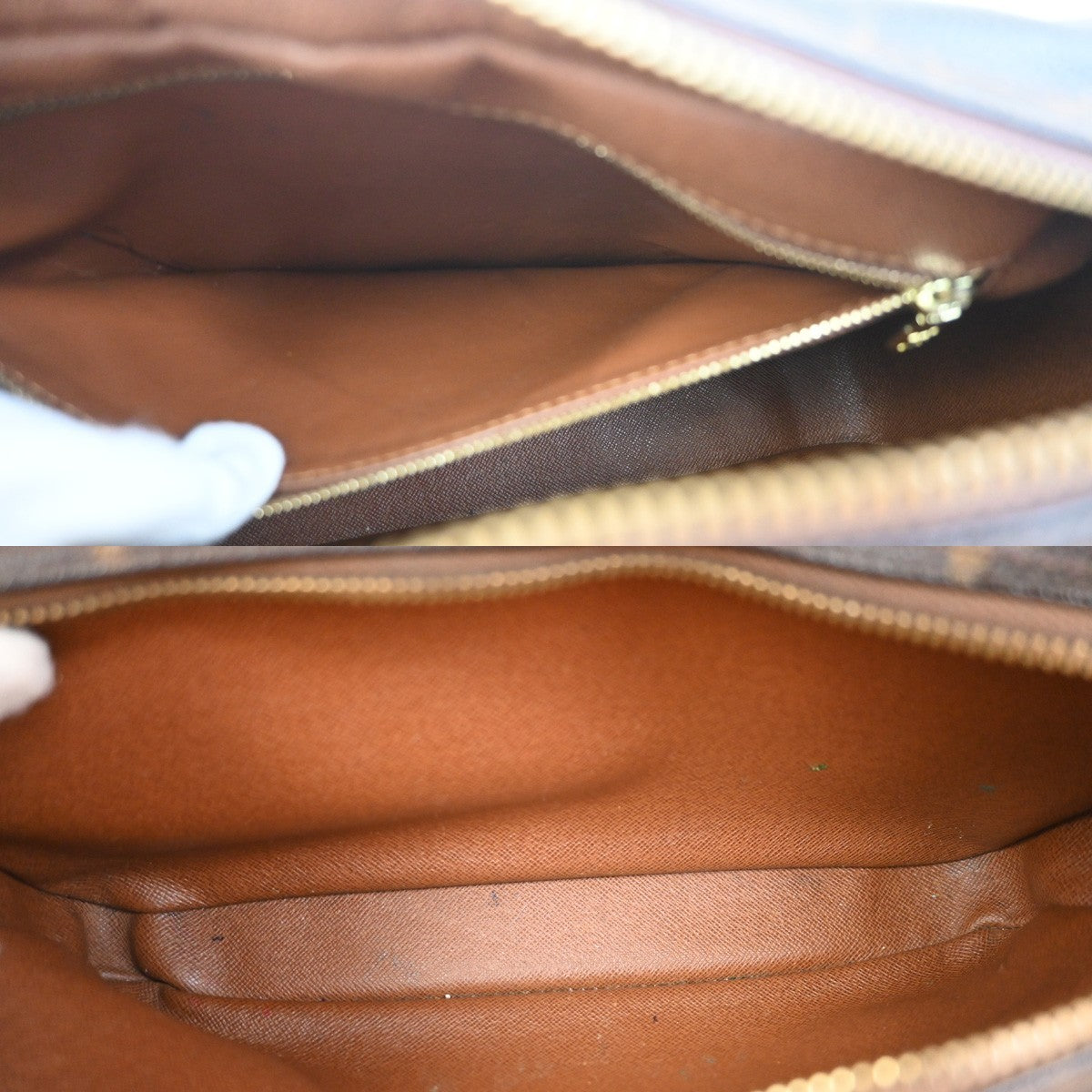 LOUIS VUITTON Nile Crossbody Shoulder Bag Monogram Leather Brown M45244 66SA107