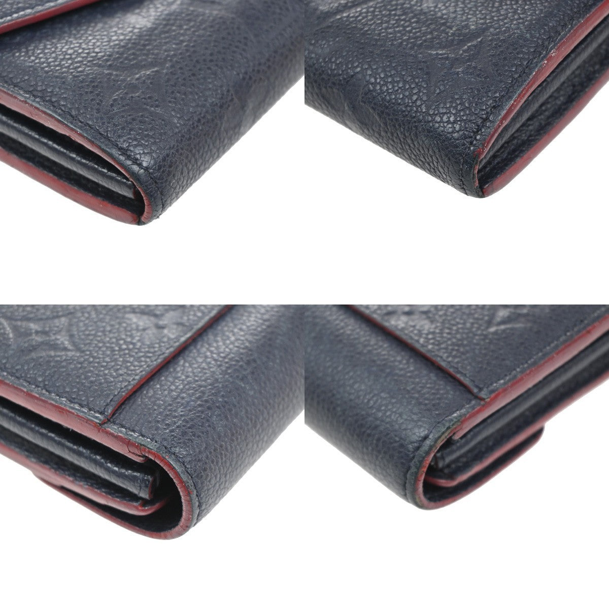 LOUIS VUITTON Portefeuille Sarah Wallet Monogram Empreinte Blue M62125 69MA195