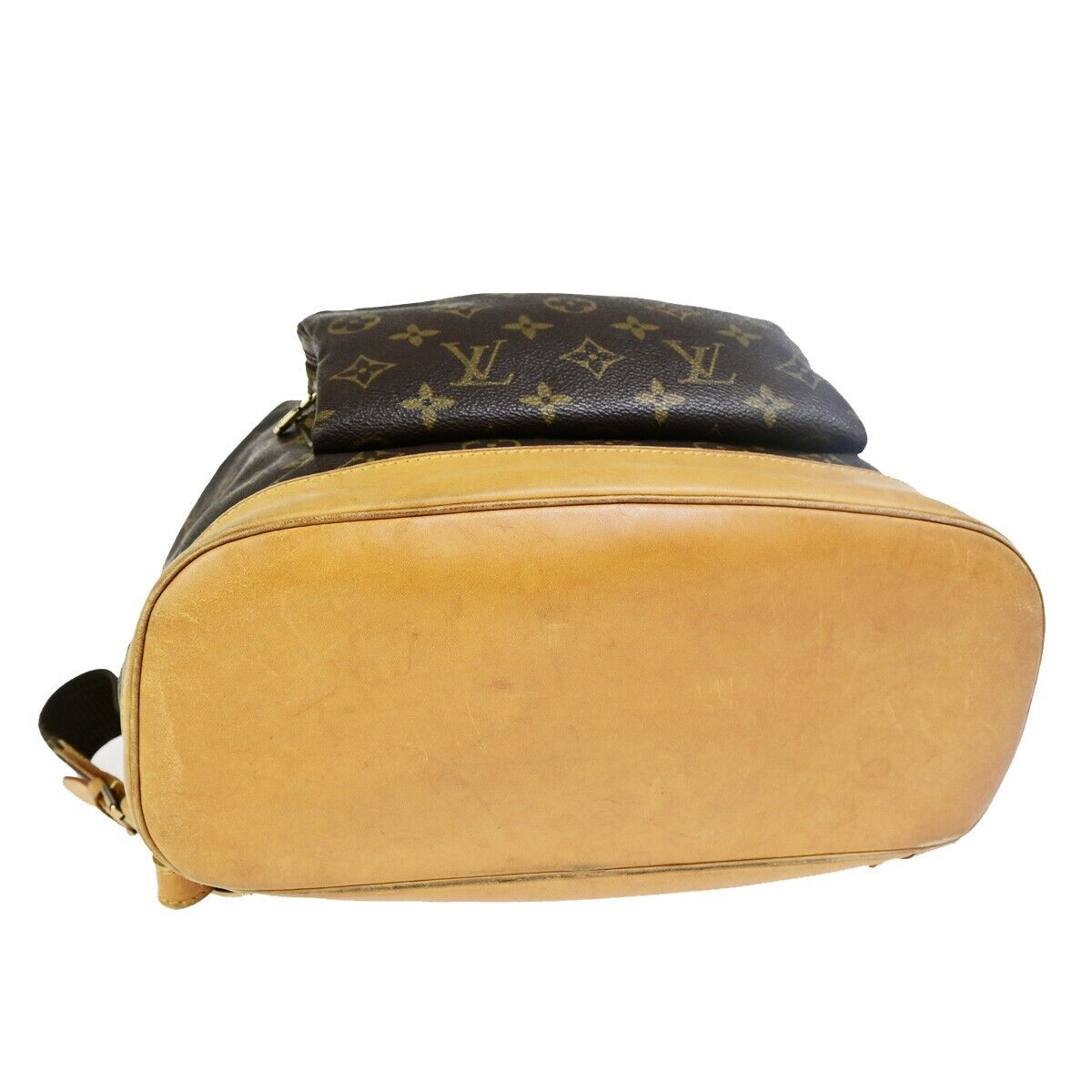LOUIS VUITTON Montsouris GM Backpack Bag Monogram Leather Brown M51135 70FB218