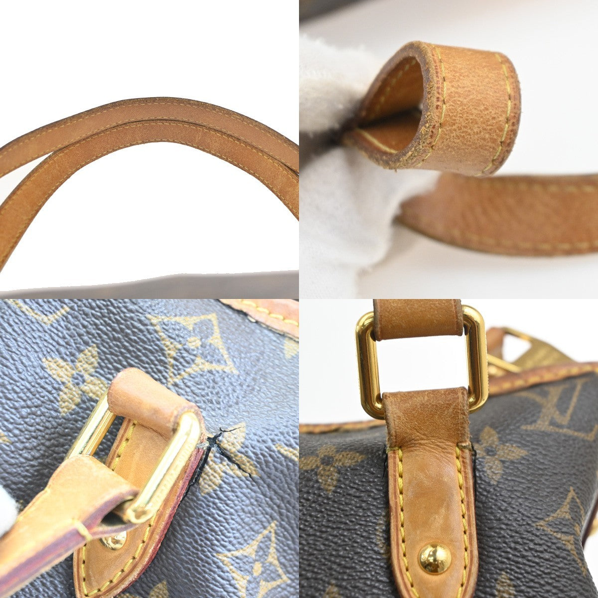 LOUIS VUITTON Estrela MM 2Way Shoulder Bag Monogram Leather Brown M41232 36TA718