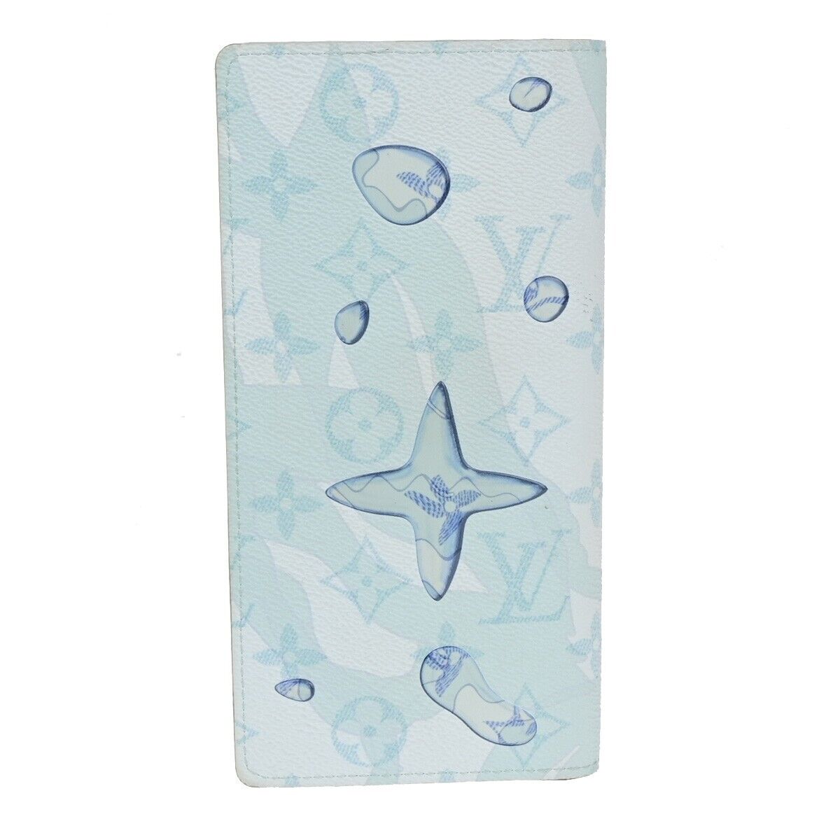 LOUIS VUITTON Portefeuille Brazza Long Wallet Monogram AquaGarden M82306 76SJ428