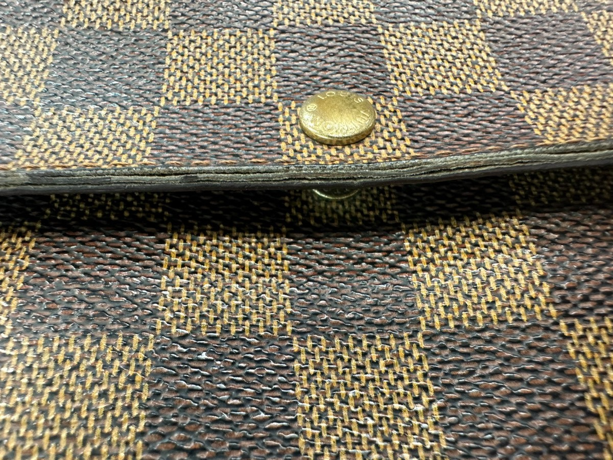 LOUIS VUITTON Porte Monnaie Credit Long Bifold Wallet Damier BN N61725 04KD006