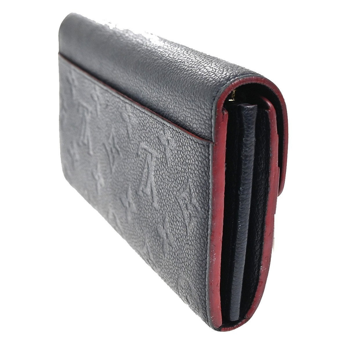 LOUIS VUITTON Portefeuille Sarah Wallet Monogram Empreinte Blue M62125 69MA195