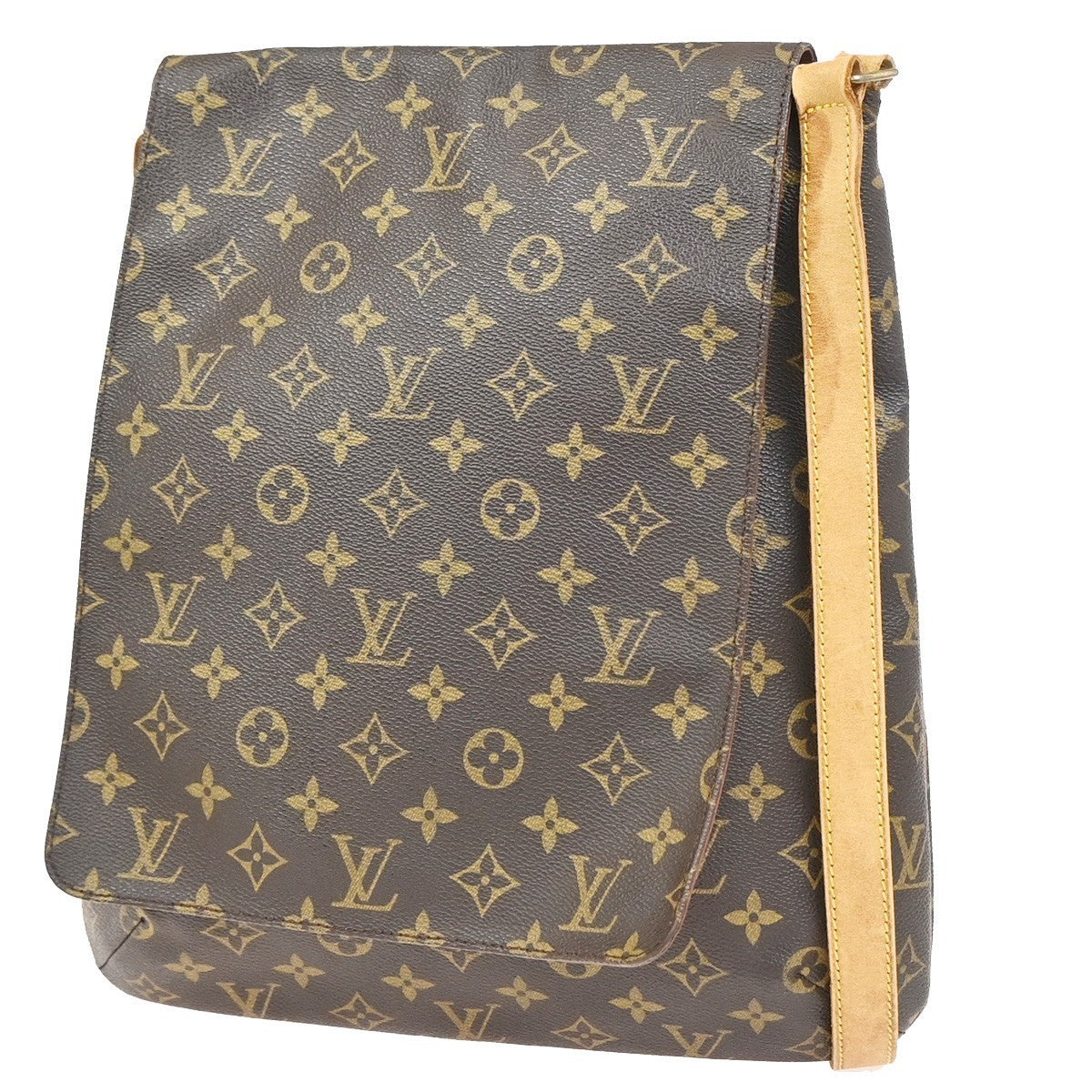 LOUIS VUITTON Musette Shoulder Bag Monogram Leather Brown France M51256 39KC891