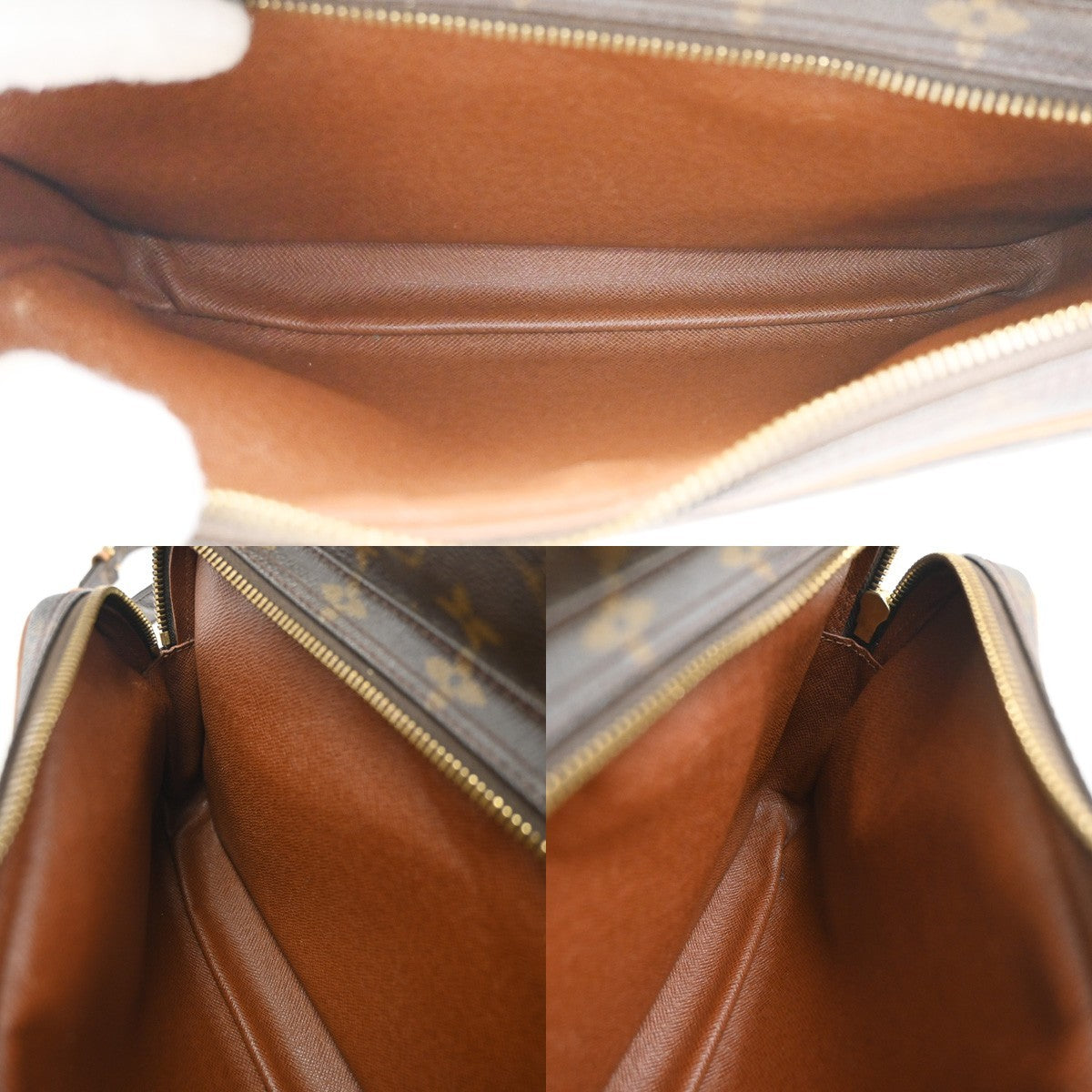 LOUIS VUITTON Nile Crossbody Shoulder Bag Monogram Leather Brown M45244 62CA813
