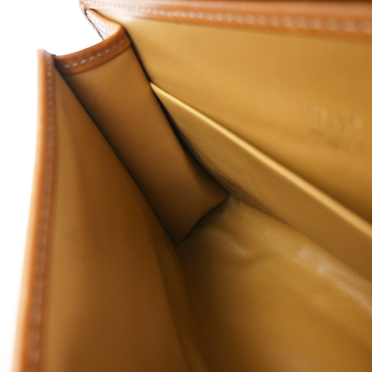 CELINE Logo Macadam Pattern Clutch Bag PVC Leather Brown GHW Italy 08EF822
