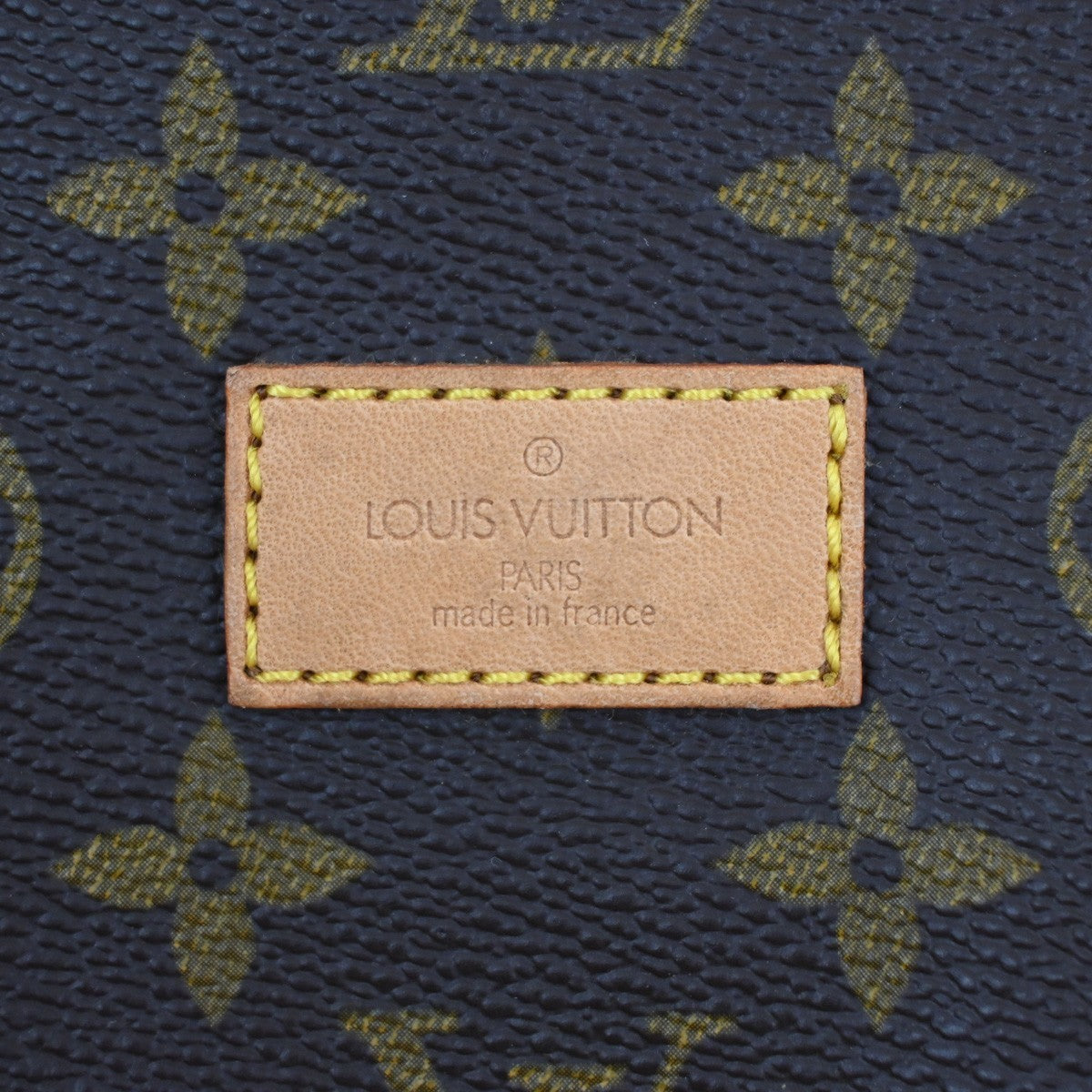 LOUIS VUITTON Logo Saumur 43 Shoulder Bag Monogram Leather Brown M42252 18CA077