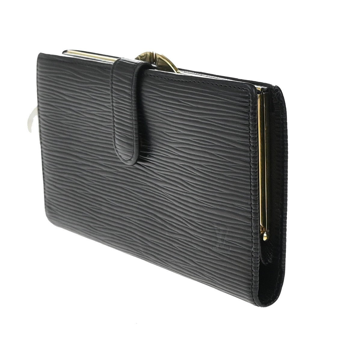 LOUIS VUITTON Continental Viennois Long Bifold Wallet Epi Black M63252 05KP381