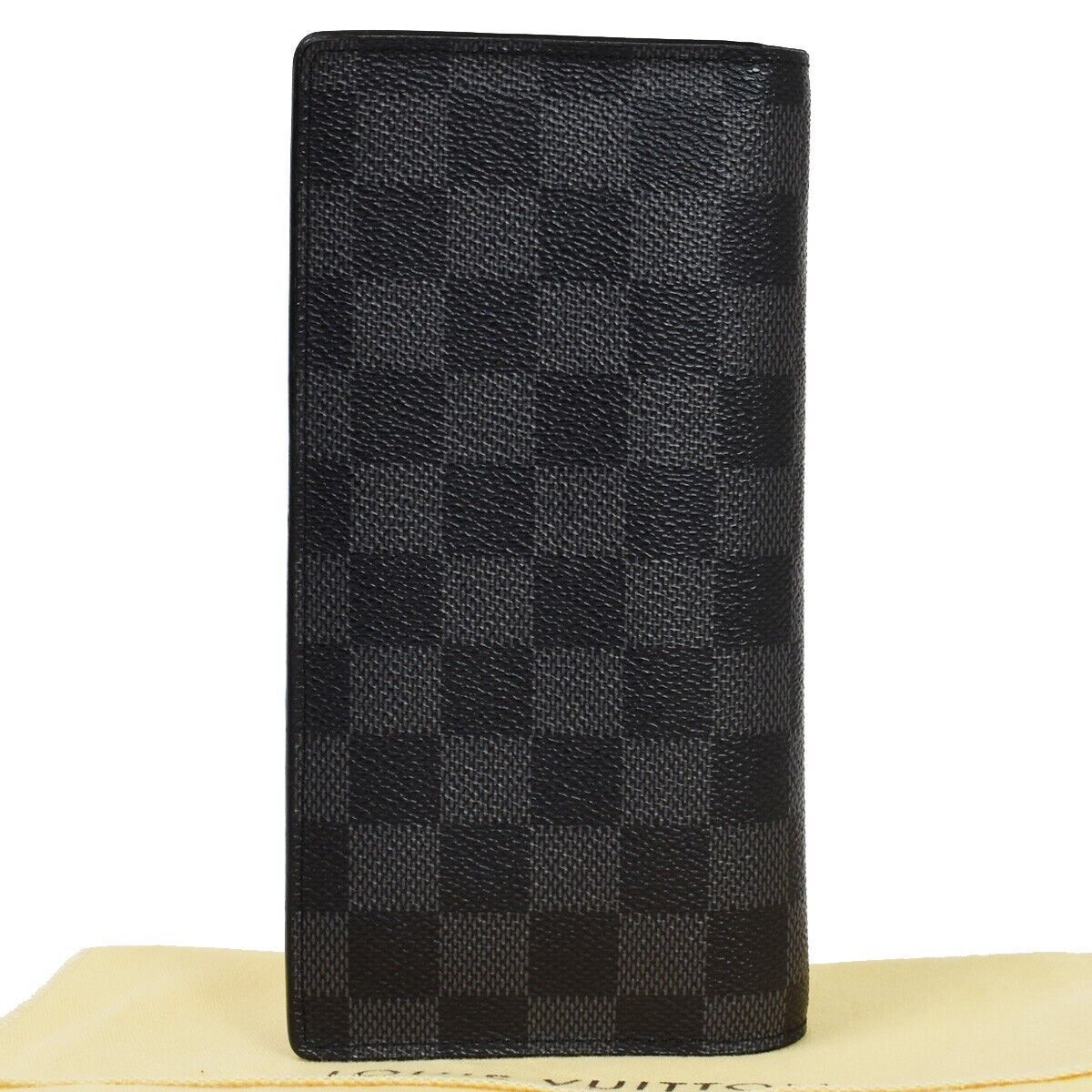 LOUIS VUITTON Portefeuille Brazza Wallet Bifold Damier Graphite N62665 35YC257