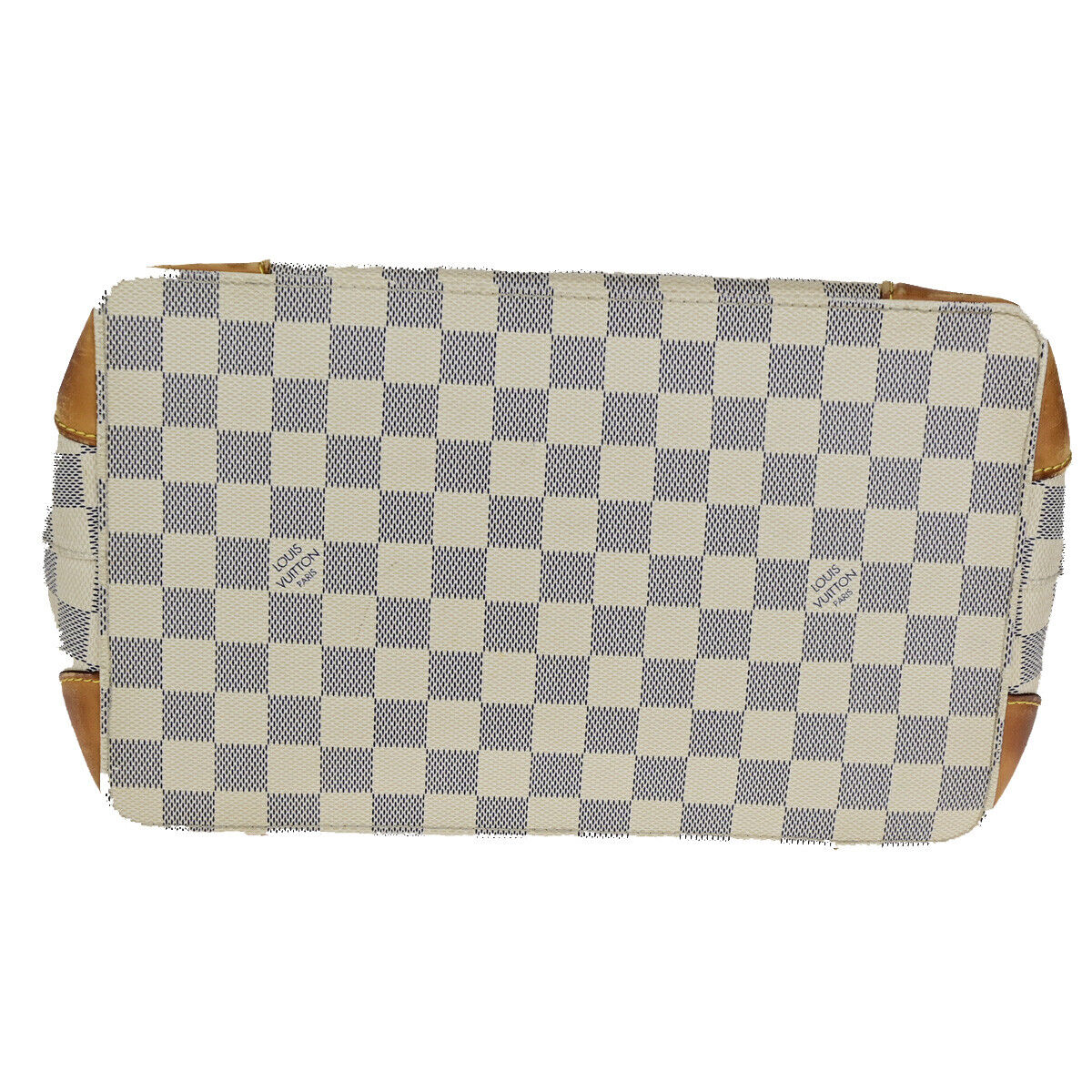 LOUIS VUITTON Hampstead PM Shoulder Bag Damier Azur Leather White N51207 87YF011