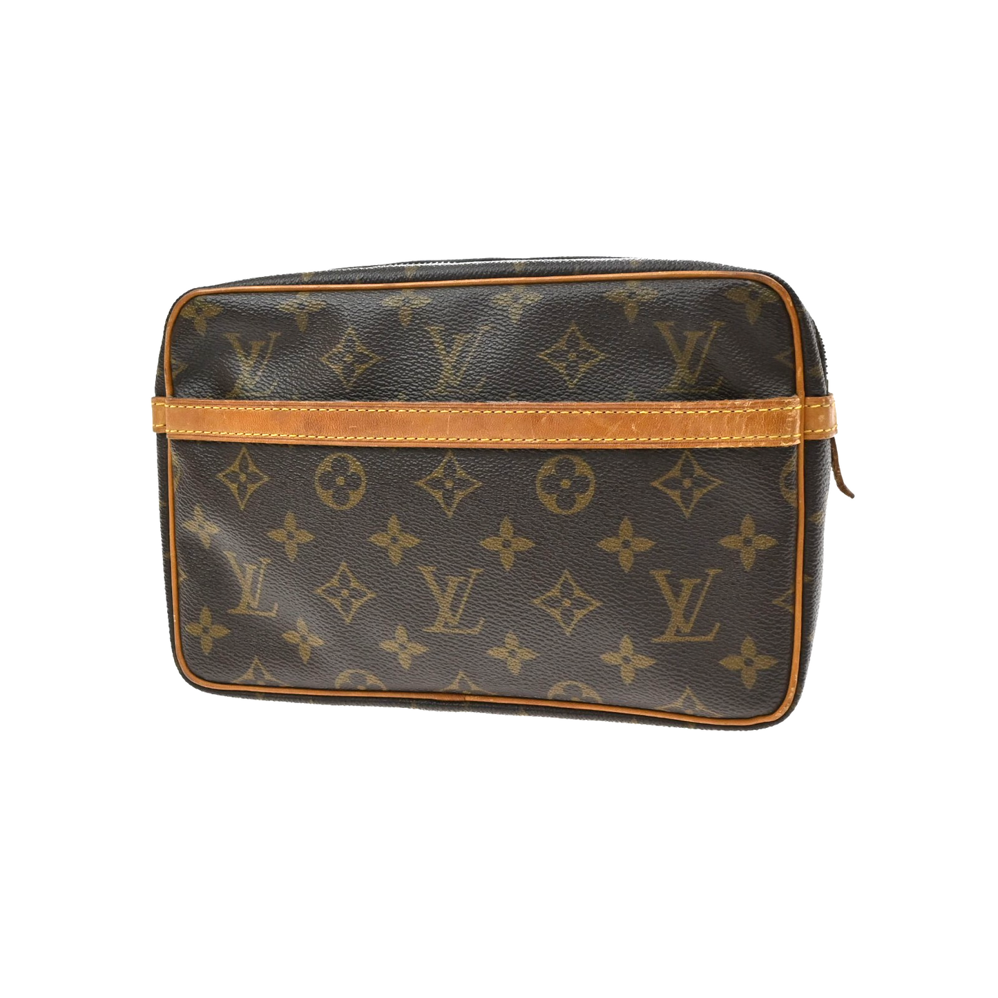 LOUIS VUITTON Compiegne 23 Clutch Hand Bag Monogram Leather Brown M51847 66KD123