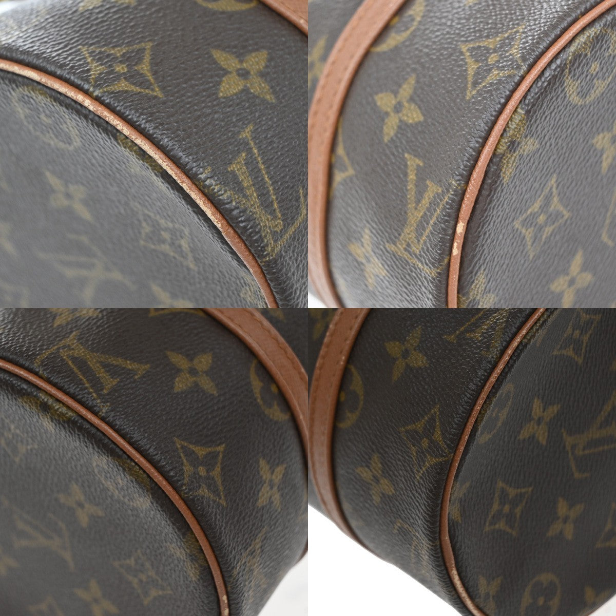 LOUIS VUITTON PAPILLON 26 Hand Bag Monogram Leather Brown France M51366 77YJ218
