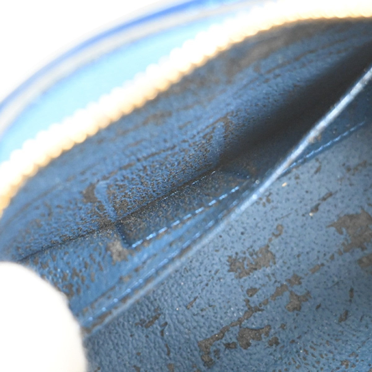 LOUIS VUITTON LV Logo Dauphine PM Pouch Epi Leather Blue France M48445 60KD049