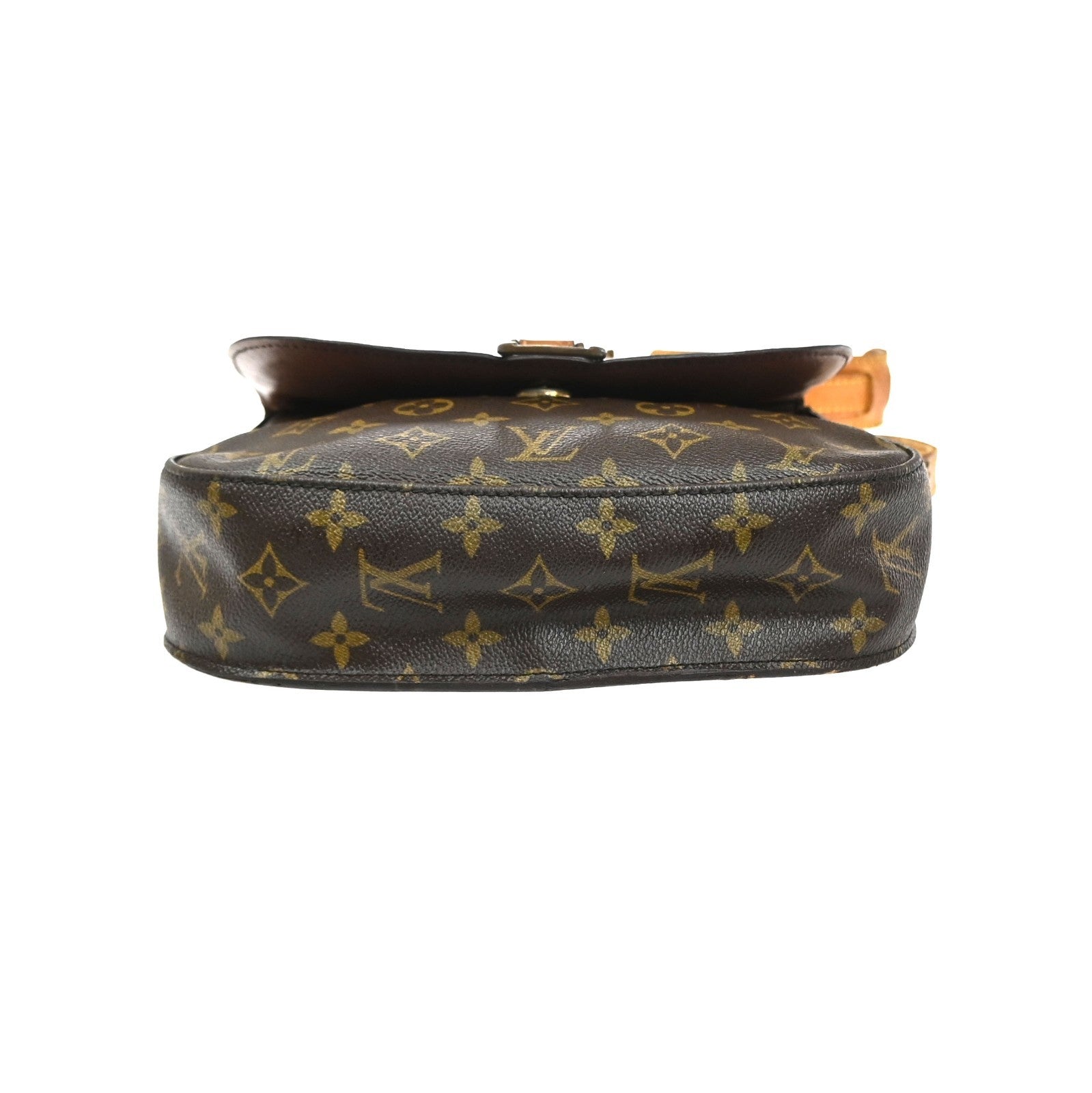 LOUIS VUITTON Saint Cloud GM Shoulder Bag Monogram Leather Brown M51242 80MA658